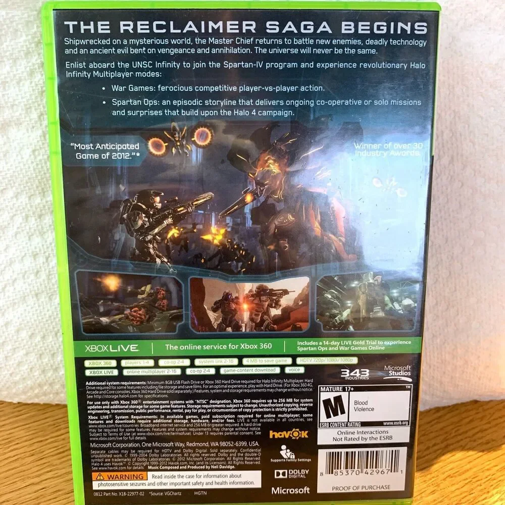 Halo 4 (Xbox 360, 2012)